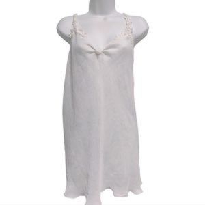 Oscar De la Renta sheer white wedding teddy nightgown xl